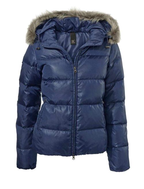 Damenmäntel Frühjahr 2021 Steppjacke 36 Heine Kapuze warme Daunenjacke Damen Webpelz Winterjacke blau 056.308 Missforty