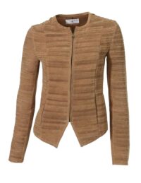Damenmäntel Frühjahr 2021 Rick Cardona Designer Damen-Lederjacke Jacke Gesteppt m. Futter Cognac Braun 098.826 Missforty