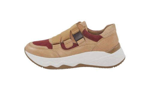 bequeme Schuhe GABOR Damen Sneaker camel-rot 252.276 Missforty.