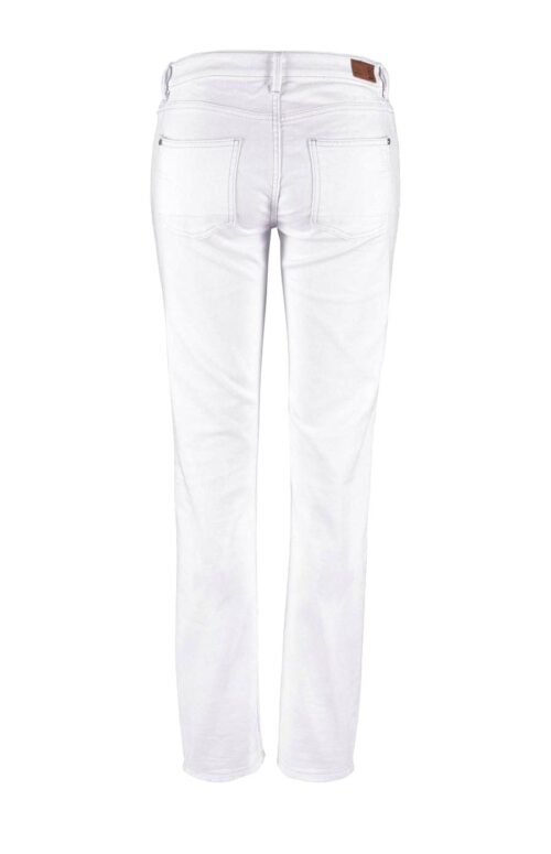 H.I.S. Damen Jeans Hose weiß mit Stickerei Skinny Missforty Online kaufen