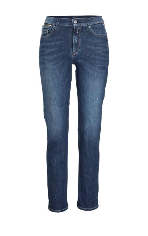 REPLAY Damen Jeans Hose Stretch Used Denim dunkelblau Missforty Online kaufen