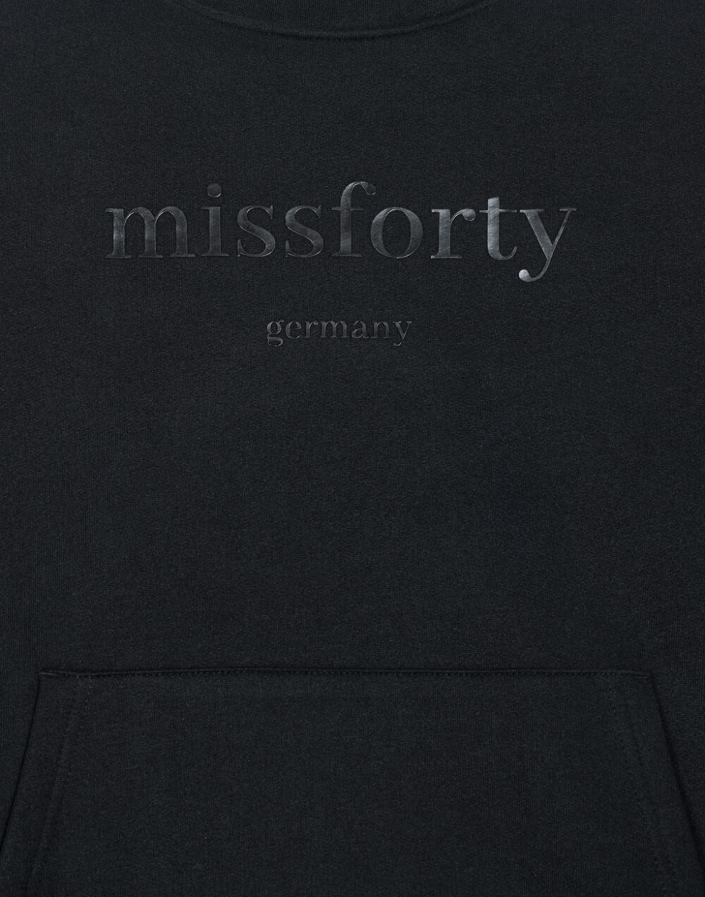 sweatshirts auf rechnung Schwarzer Hoodie von missforty germany SW-01 MISSFORTY
